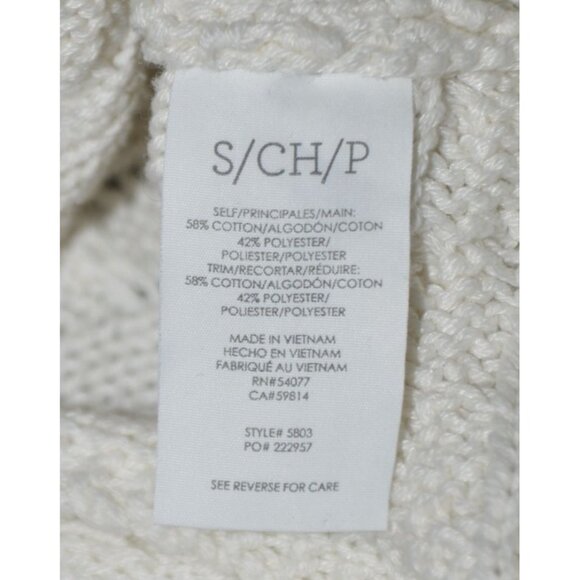 Cabi Fiesta Fringe Sweater Small Boxy Poncho Boho Coastal Beachy Half Sleeves - Picture 9 of 10